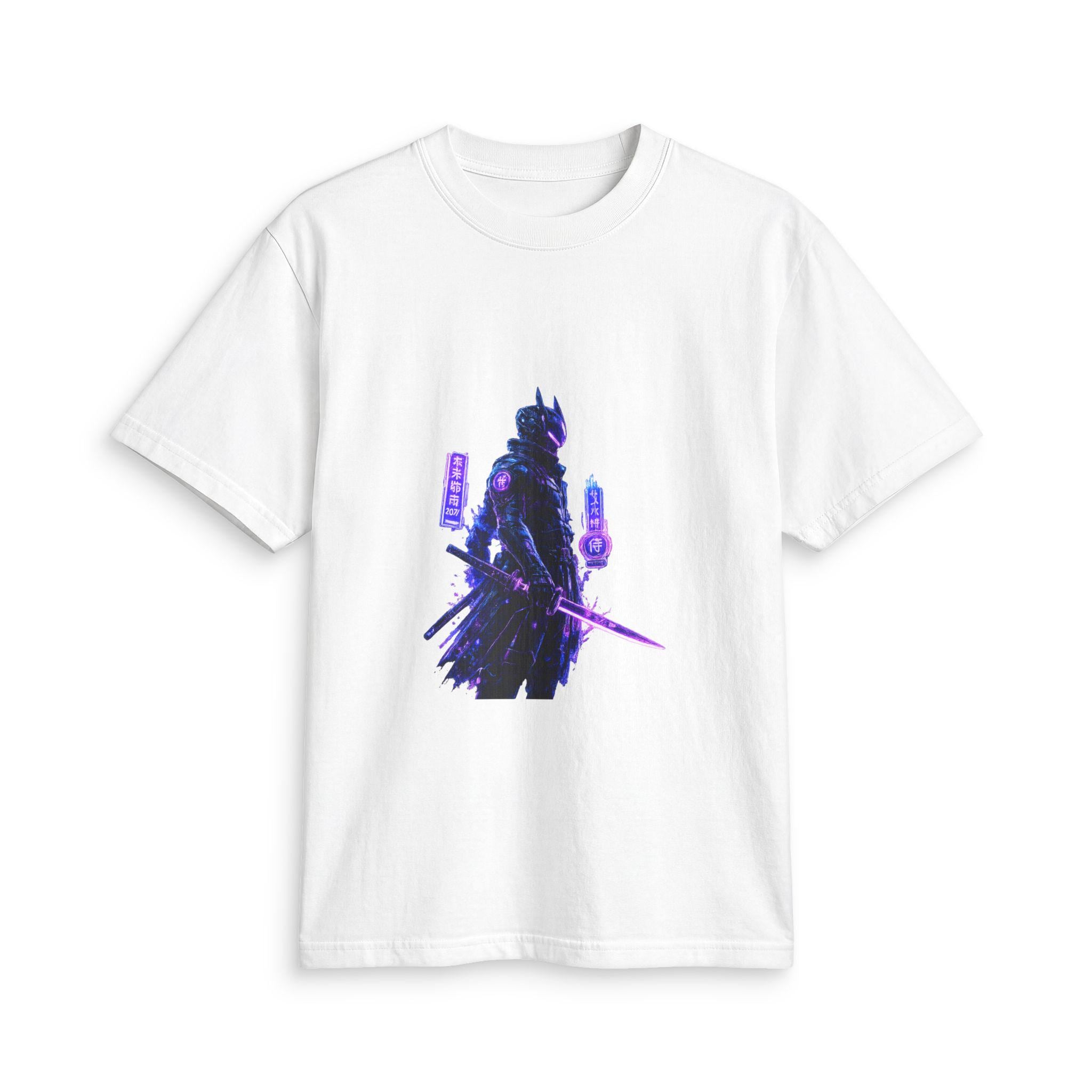Neon Samurai T-Shirt | Cyberpunk Warrior Graphic Tee