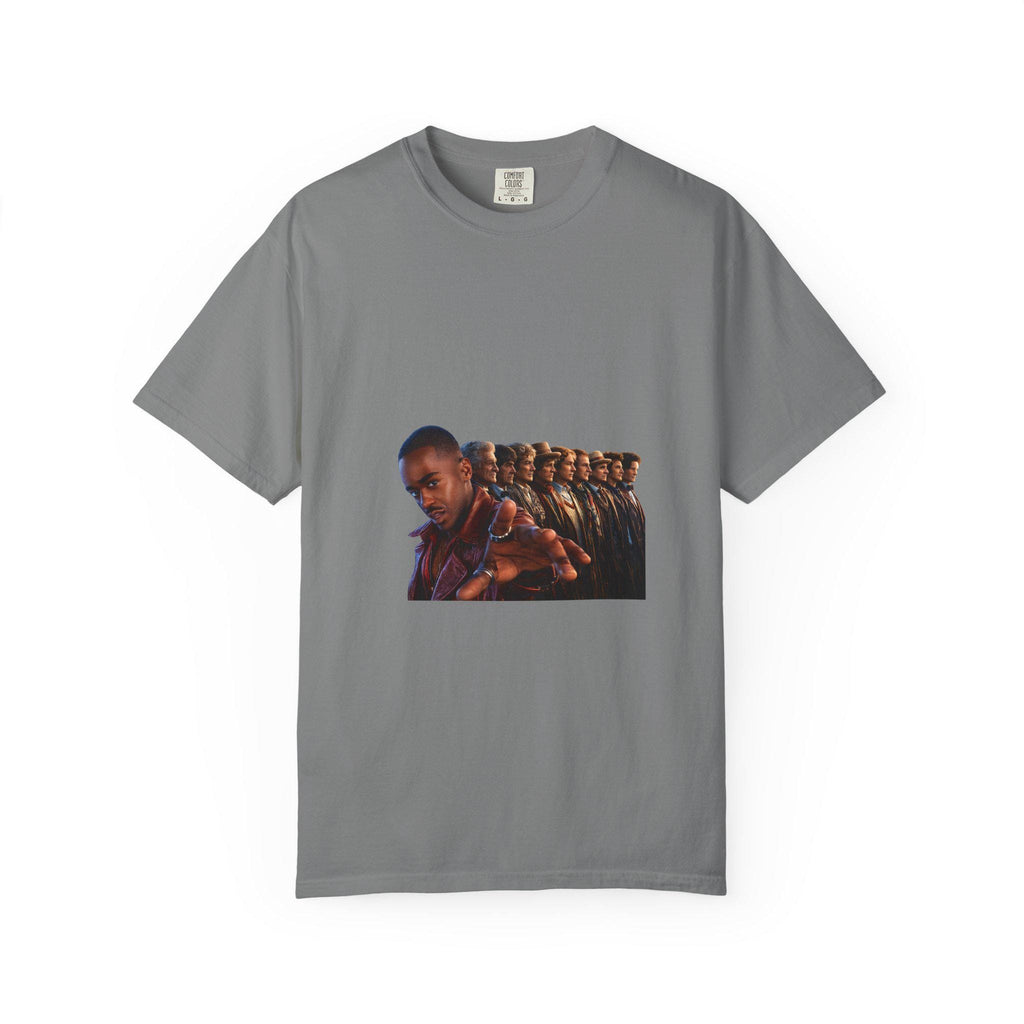 Repeating Portrait Illustration T-Shirt | Retro Film Strip Graphic