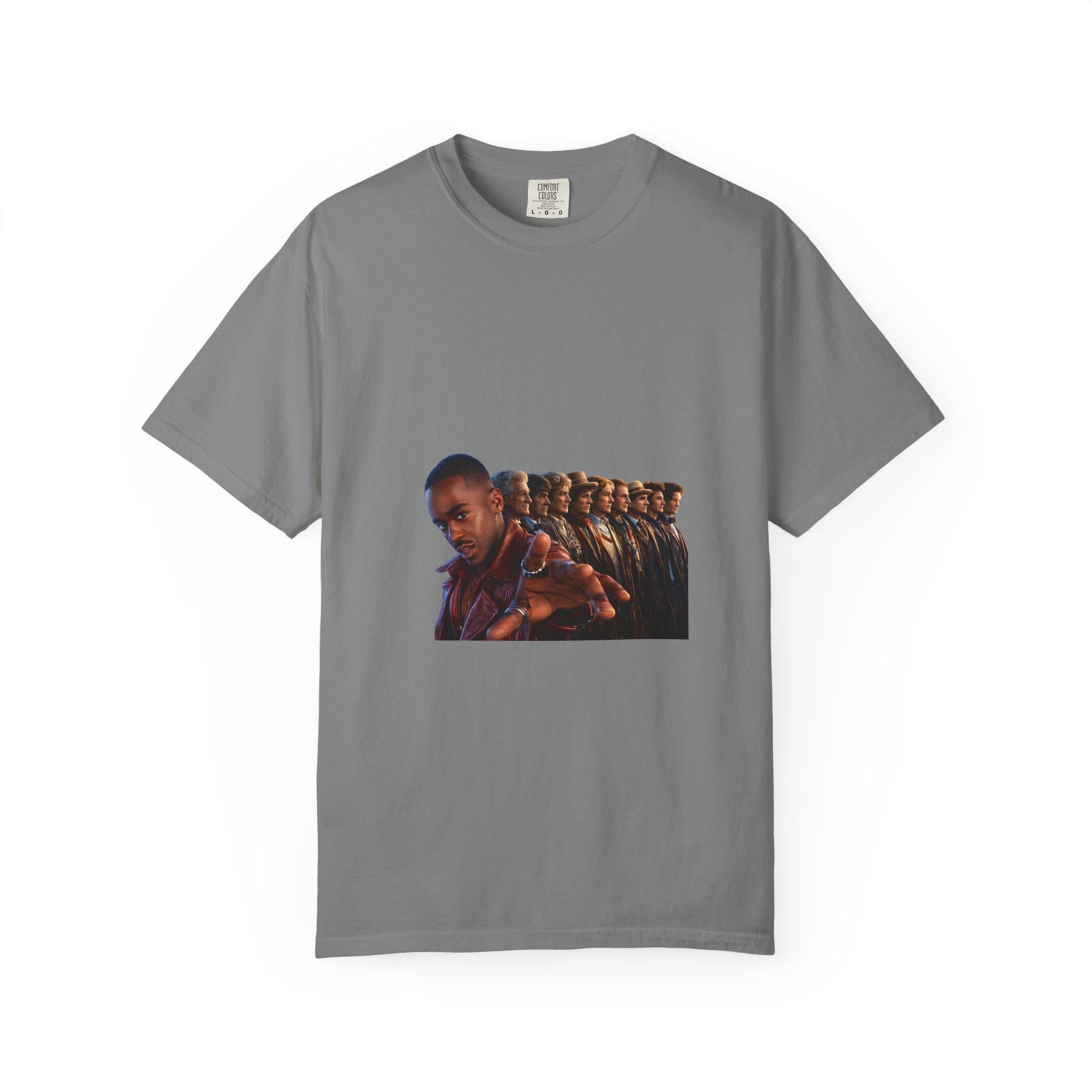 Repeating Portrait Illustration T-Shirt | Retro Film Strip Graphic