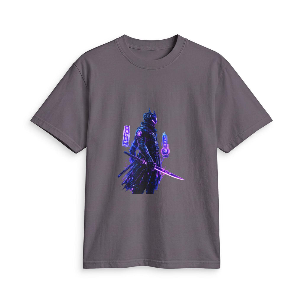 Neon Samurai T-Shirt | Cyberpunk Warrior Graphic Tee
