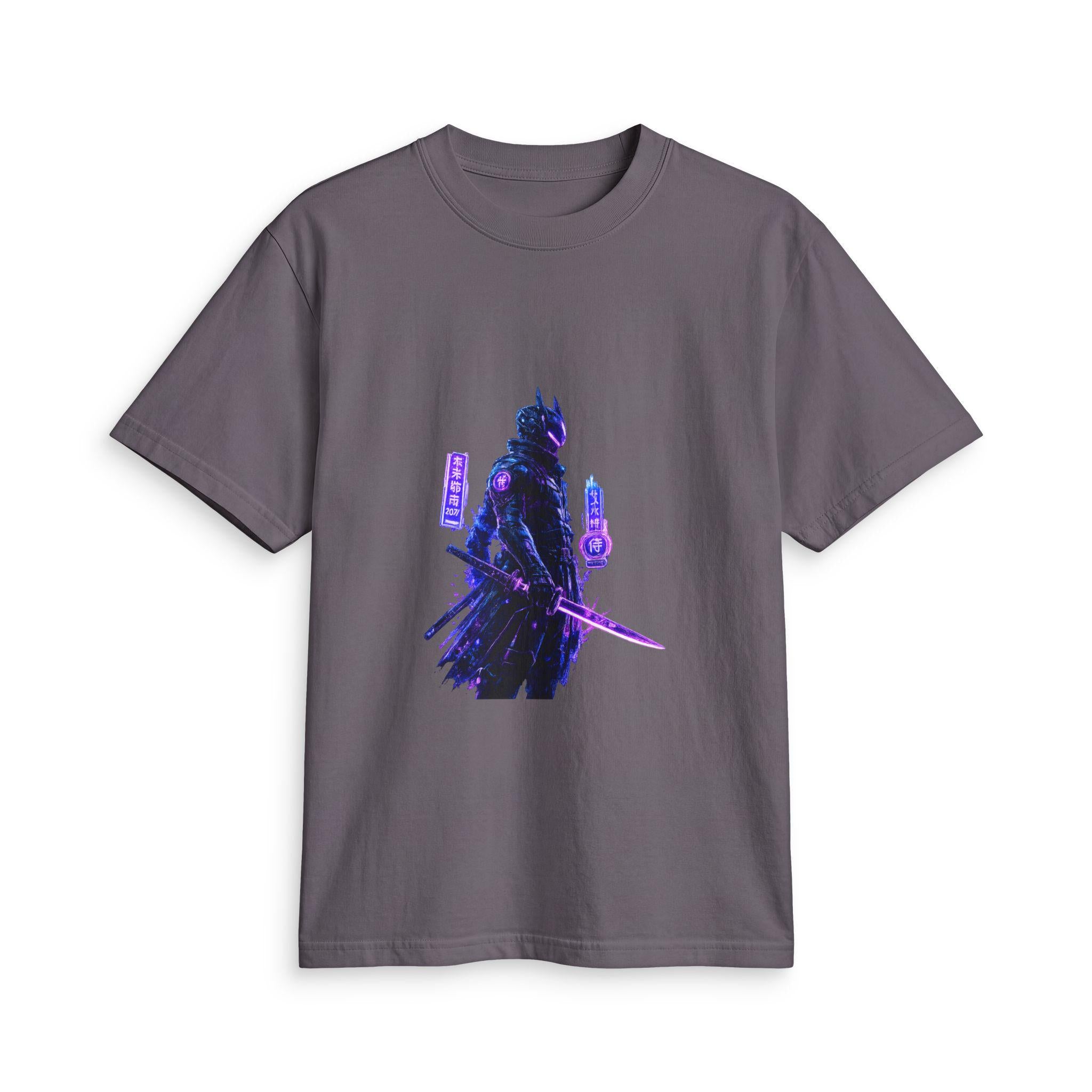 Neon Samurai T-Shirt | Cyberpunk Warrior Graphic Tee