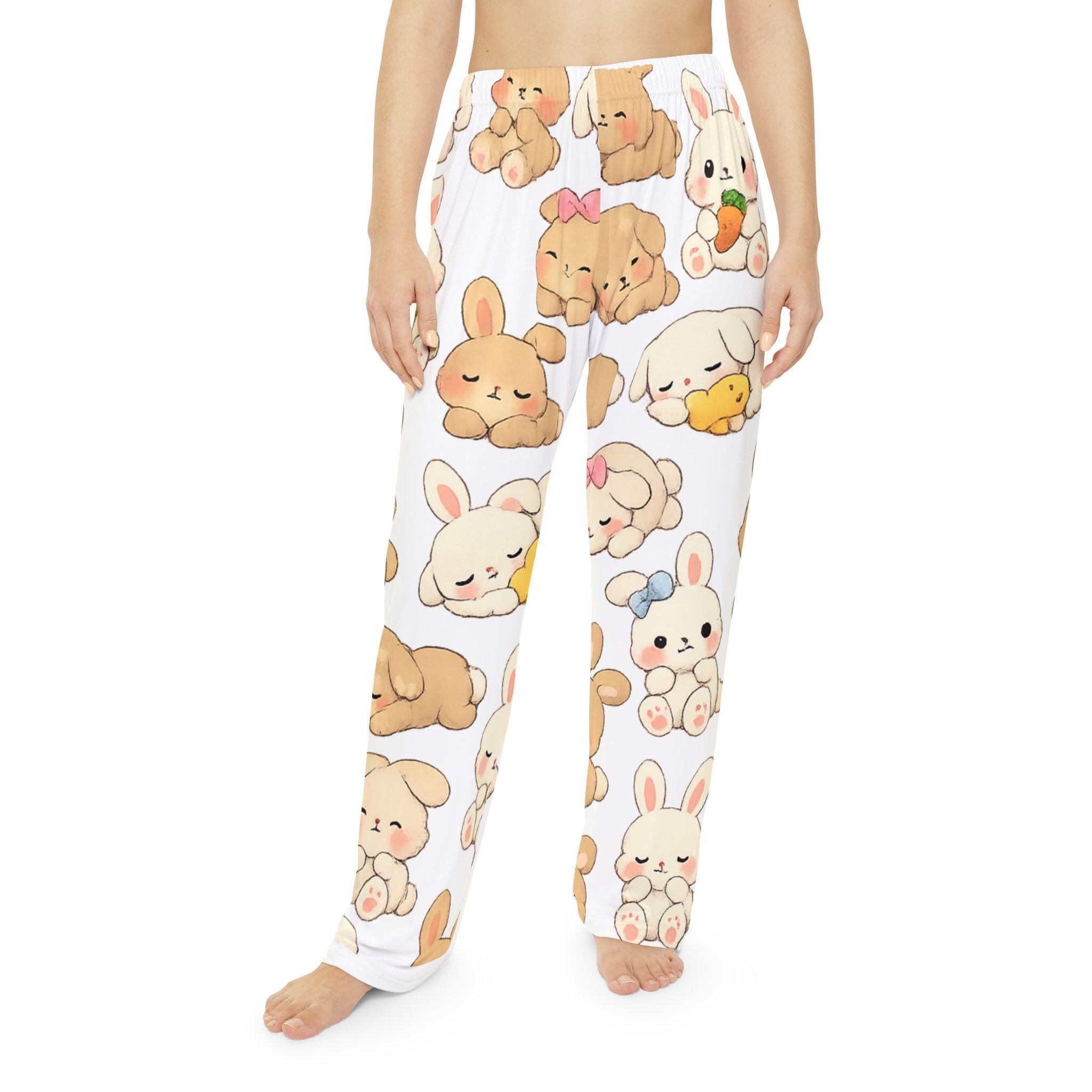 Sleeping Bunnies Pajama Pants | Whimsical All-Over Print Lounge Bottoms