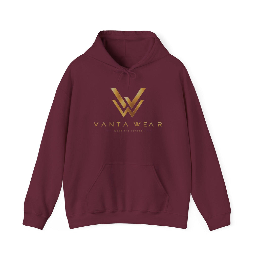 Gold Geometric W Logo Hoodie | Minimal Monogram Sweatshirt