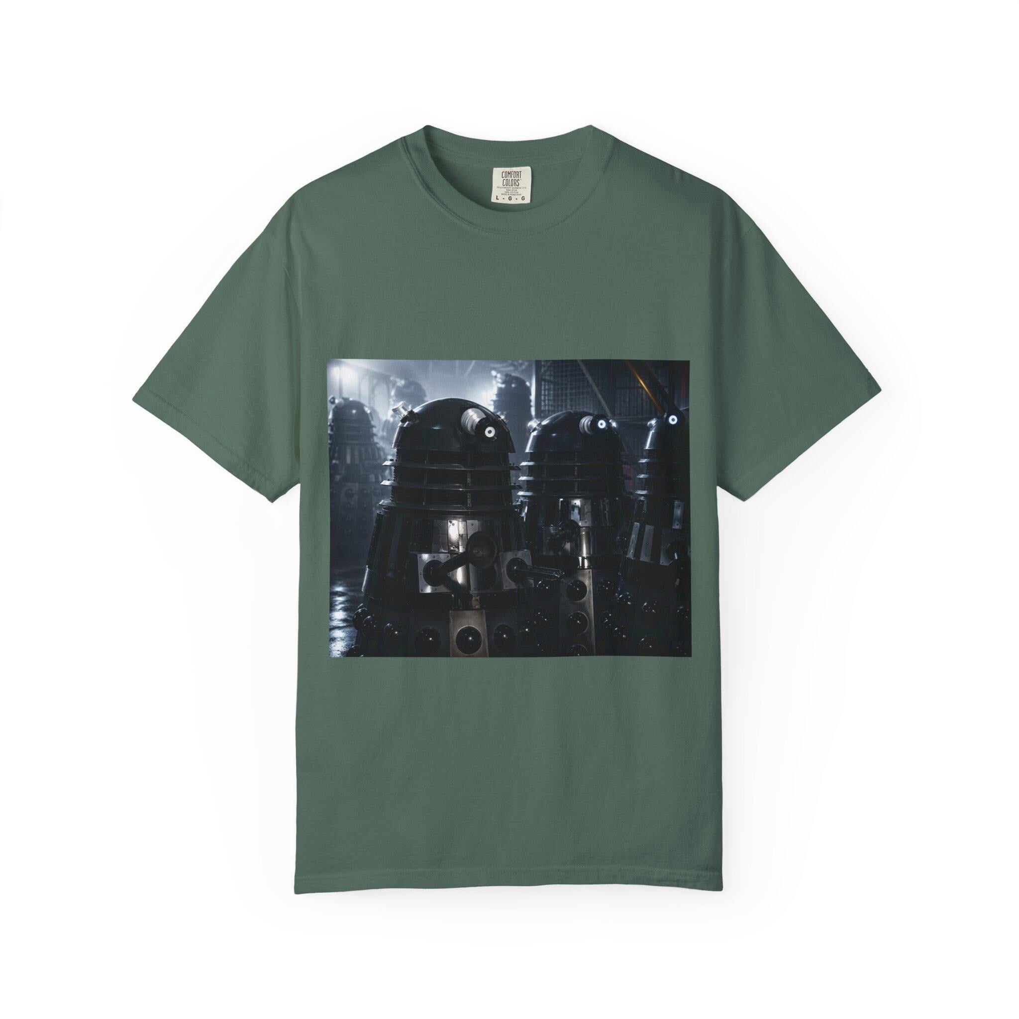 Retro Sci-Fi Robots T-Shirt | Vintage Space Droid Illustration