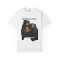 Woman on Couch with Cat T-shirt | Retro Goth Illustration, Texted Design