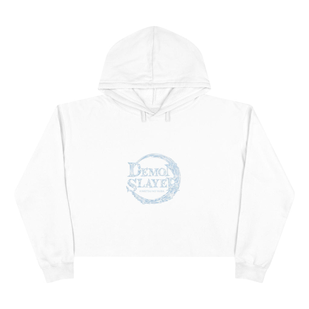 Demon Slayer Logo Crop Hoodie | Anime Emblem, Minimalist Moon Graphic