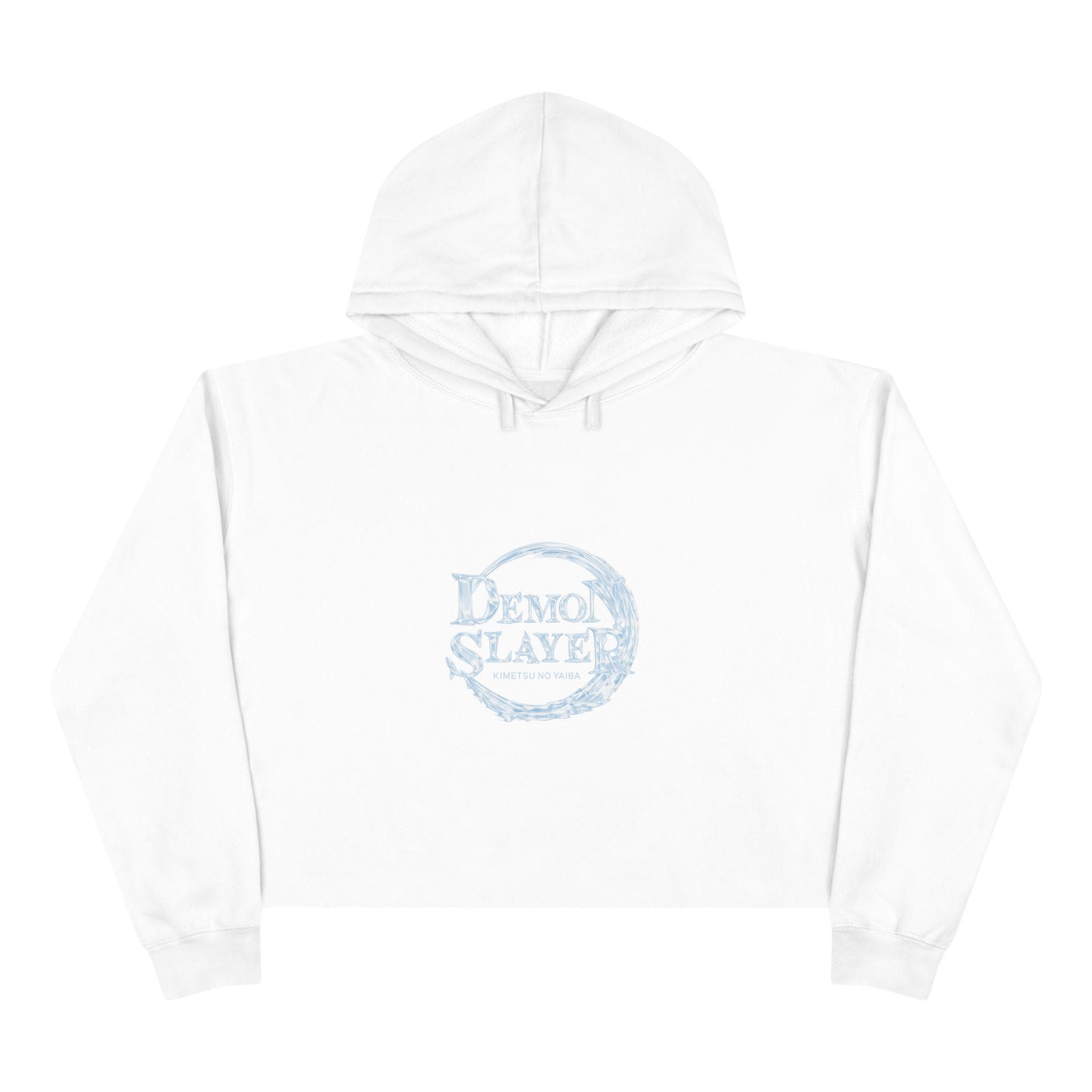 Demon Slayer Logo Crop Hoodie | Anime Emblem, Minimalist Moon Graphic