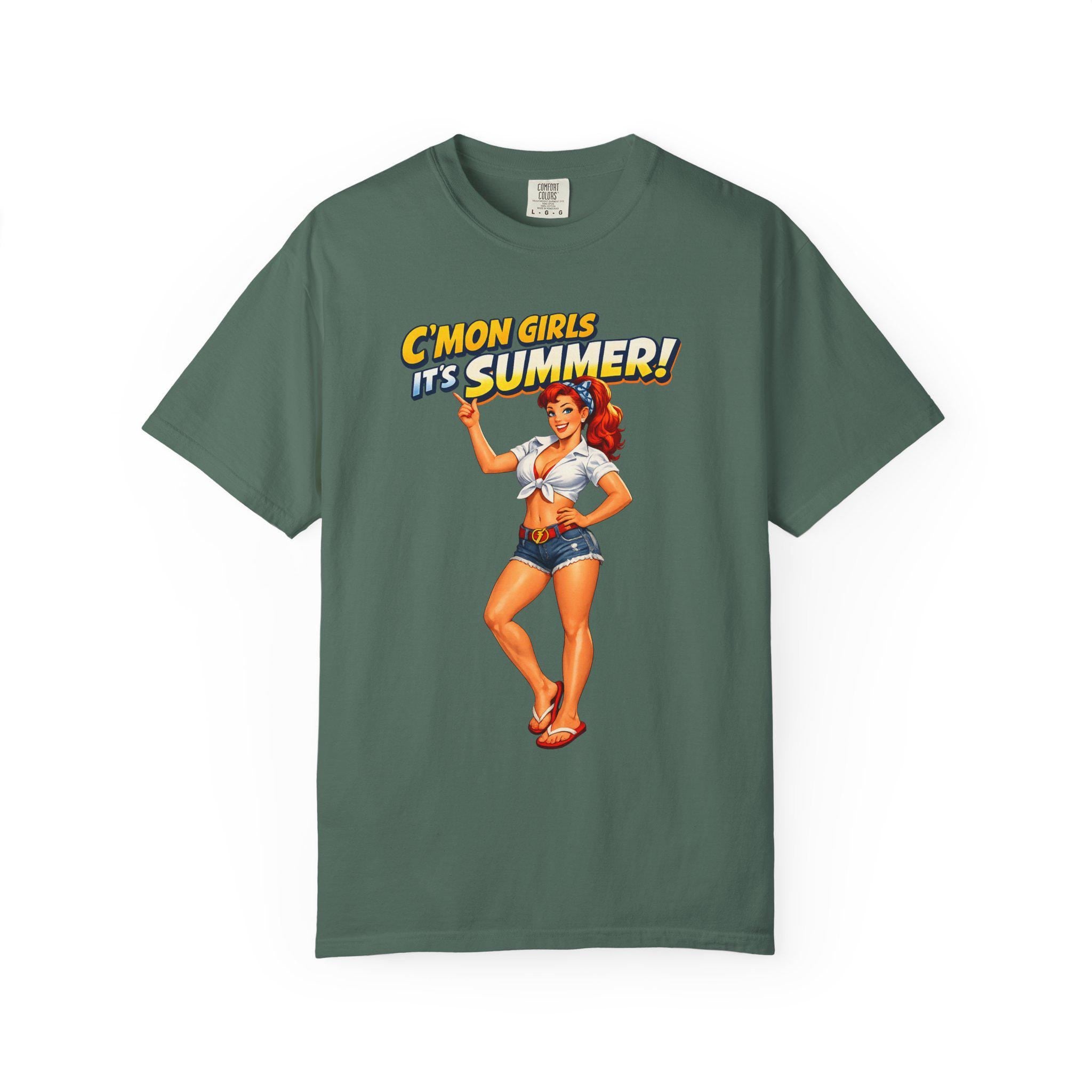 C'mon Girls It's Summer pinup tee | T-Shirt