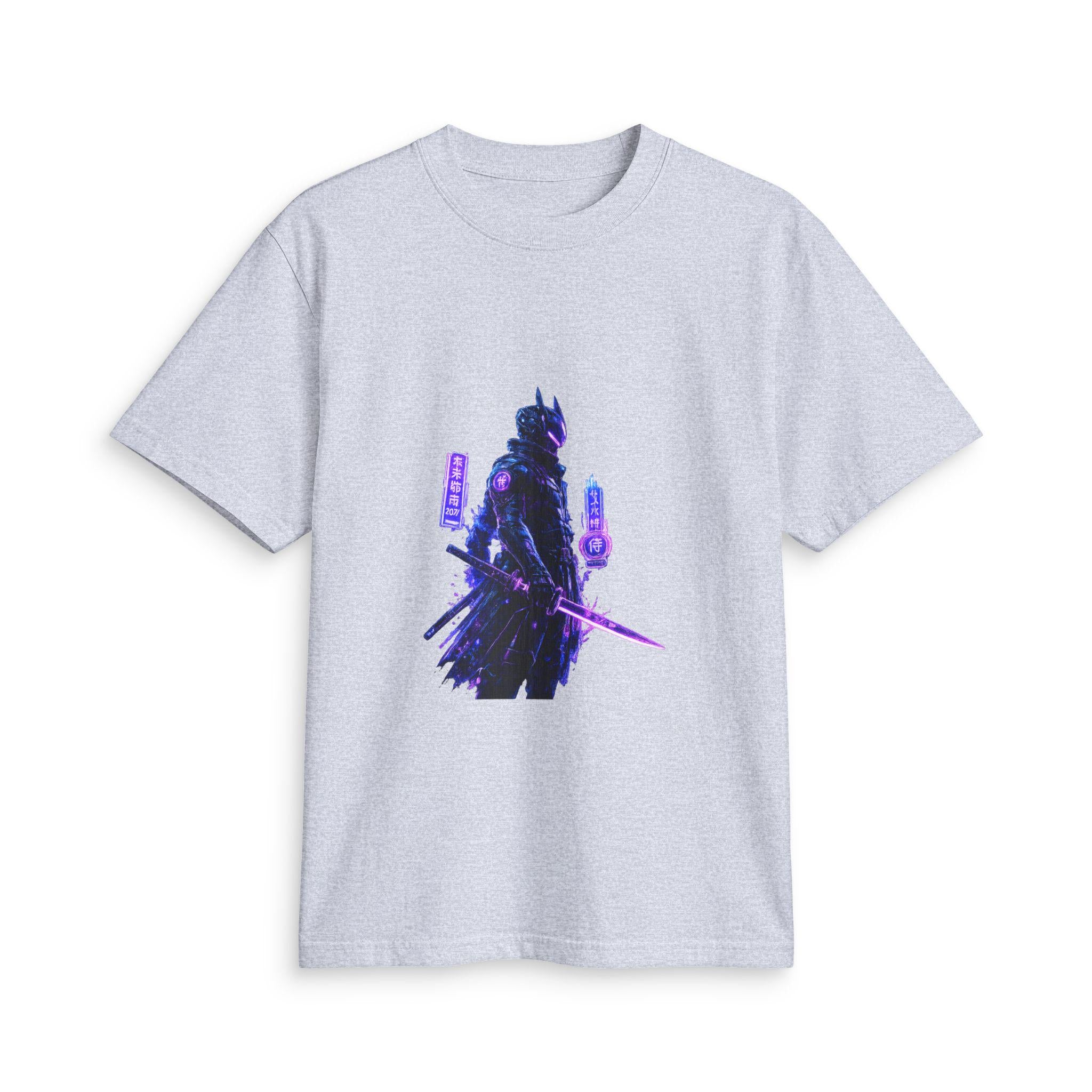 Neon Samurai T-Shirt | Cyberpunk Warrior Graphic Tee