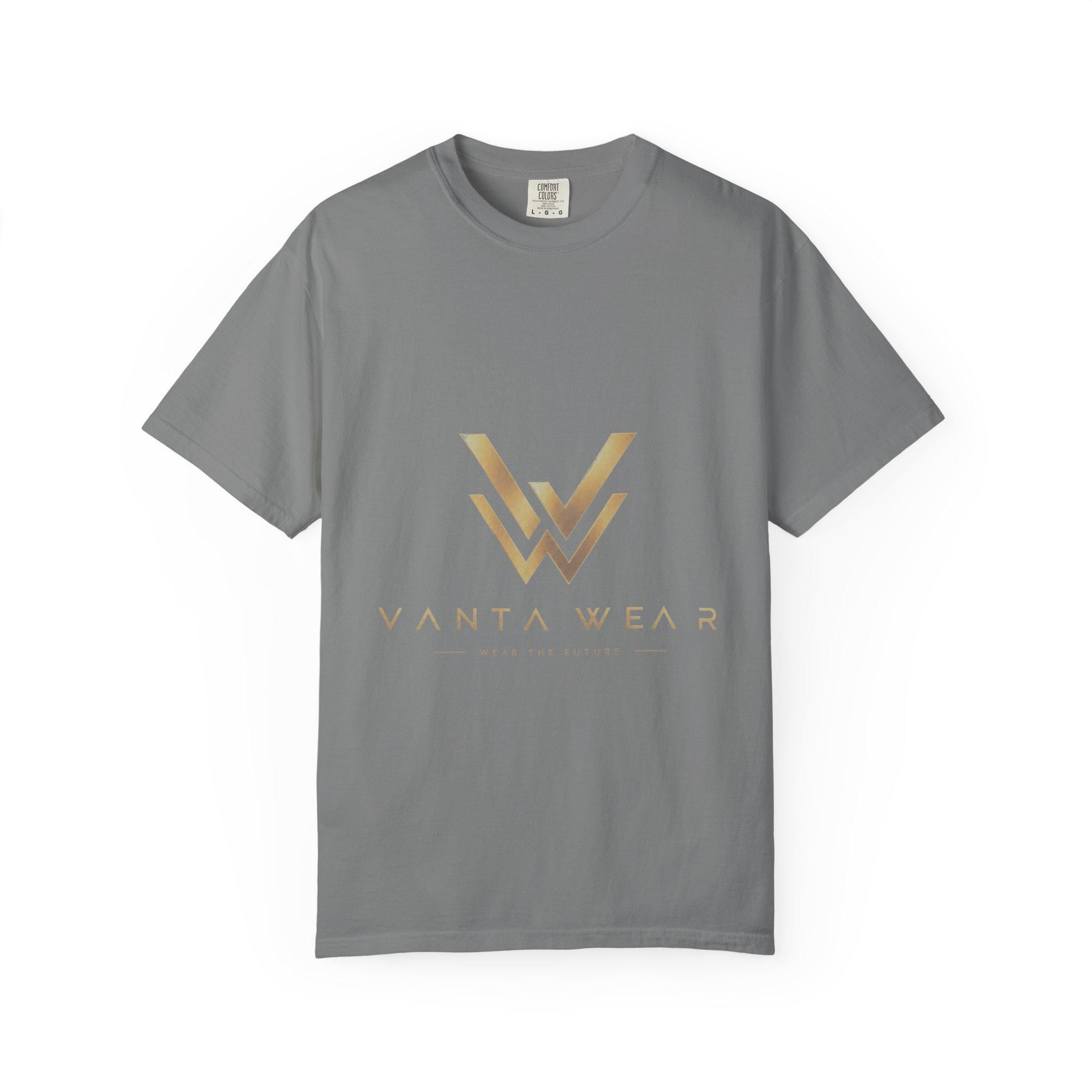 Vanta gold foil logo T-Shirt | minimalist monogram tee