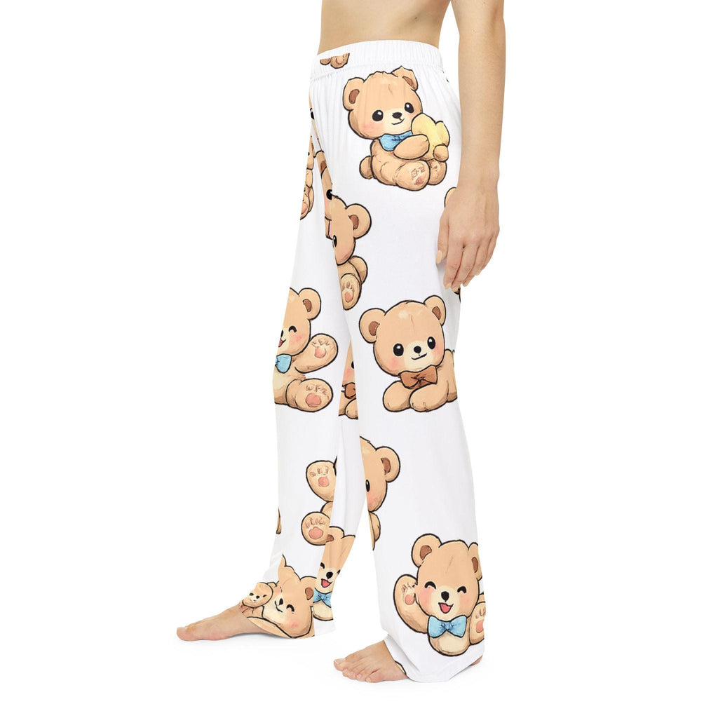 Teddy Bear Pajama Pants | All-Over Print Lounge Trousers